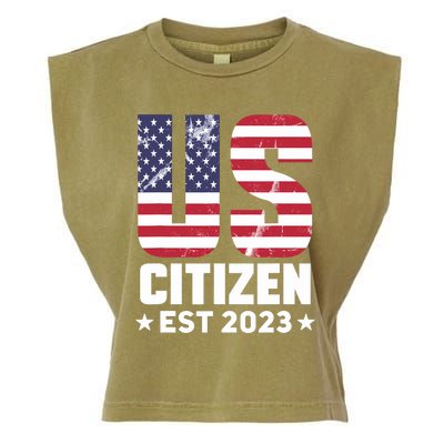 Proud US Citizenship Decoration American New USA Citizen Garment-Dyed Women's Muscle Tee