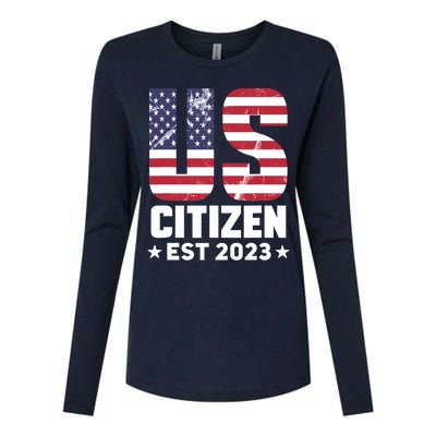 Proud US Citizenship Decoration American New USA Citizen Womens Cotton Relaxed Long Sleeve T-Shirt