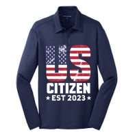 Proud US Citizenship Decoration American New USA Citizen Silk Touch Performance Long Sleeve Polo