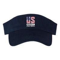 Proud US Citizenship Decoration American New USA Citizen Valucap Bio-Washed Visor