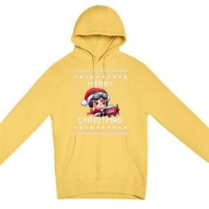 Pilot Ugly Christmas Outfit Idea Viation Lovers Cute Gift Premium Pullover Hoodie