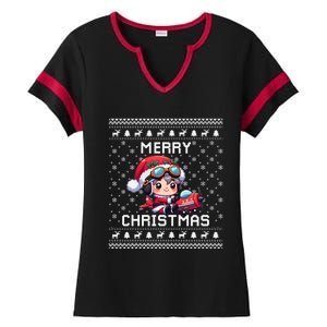 Pilot Ugly Christmas Outfit Idea Viation Lovers Cute Gift Ladies Halftime Notch Neck Tee