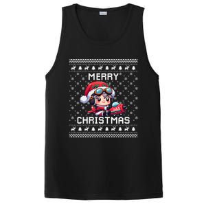 Pilot Ugly Christmas Outfit Idea Viation Lovers Cute Gift PosiCharge Competitor Tank