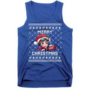 Pilot Ugly Christmas Outfit Idea Viation Lovers Cute Gift Tank Top