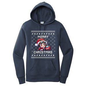 Pilot Ugly Christmas Outfit Idea Viation Lovers Cute Gift Women's Pullover Hoodie