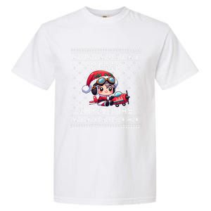 Pilot Ugly Christmas Outfit Idea Viation Lovers Cute Gift Garment-Dyed Heavyweight T-Shirt