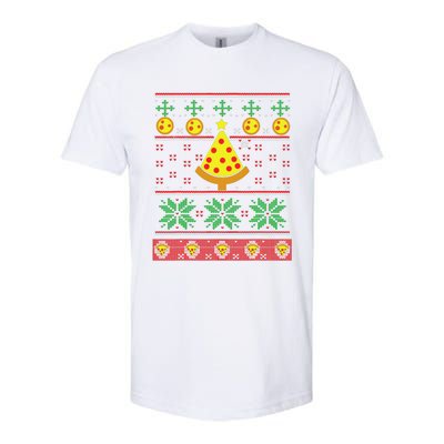 Pizza Ugly Christmas Sweater Xmas Crustmas Design Softstyle CVC T-Shirt