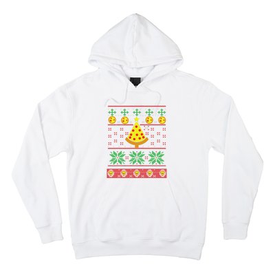 Pizza Ugly Christmas Sweater Xmas Crustmas Design Hoodie