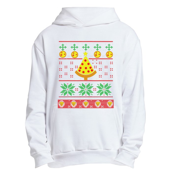 Pizza Ugly Christmas Sweater Xmas Crustmas Design Urban Pullover Hoodie