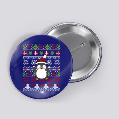 Penguin Ugly Christmas Penguin Gift Button