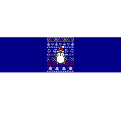 Penguin Ugly Christmas Penguin Gift Bumper Sticker