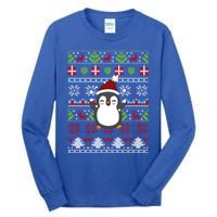 Penguin Ugly Christmas Penguin Gift Tall Long Sleeve T-Shirt