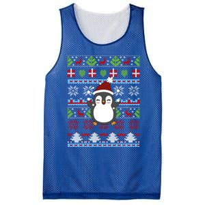 Penguin Ugly Christmas Penguin Gift Mesh Reversible Basketball Jersey Tank