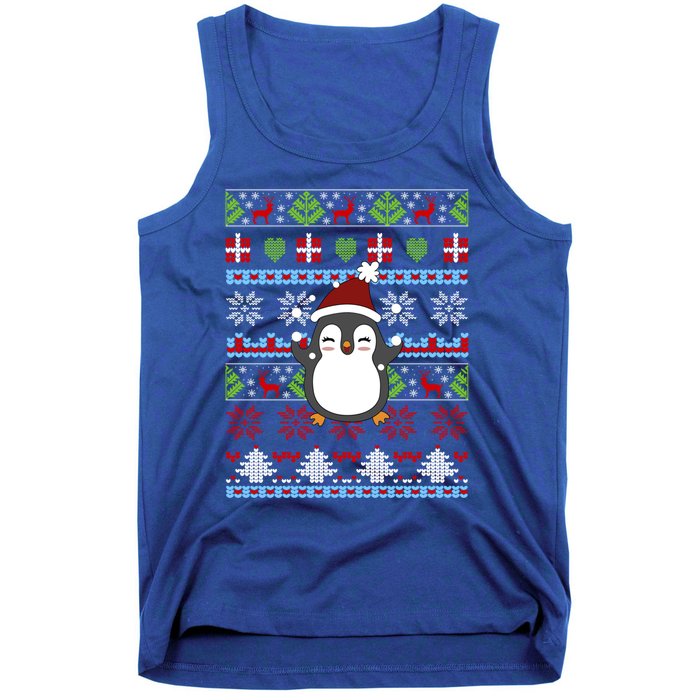 Penguin Ugly Christmas Penguin Gift Tank Top