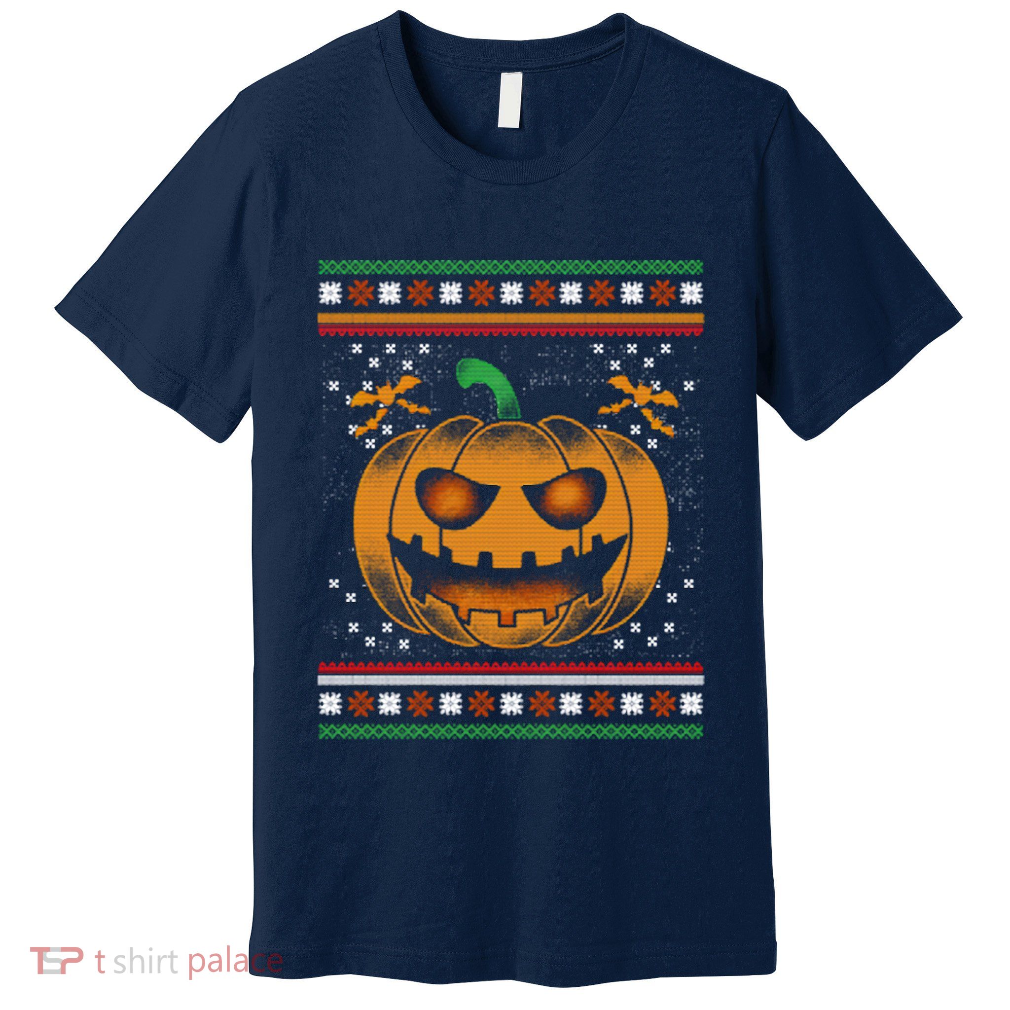 Pumpkin Ugly Christmas Premium T-Shirt