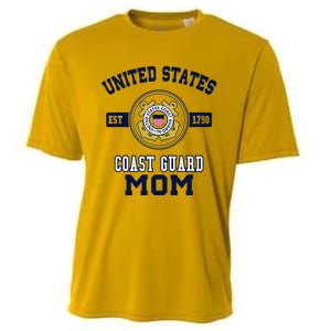 Proud Us Coast Guard Mom Military Pride Gift Cooling Performance Crew T-Shirt