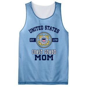 Proud Us Coast Guard Mom Military Pride Gift Mesh Reversible Basketball Jersey Tank