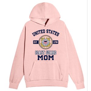 Proud Us Coast Guard Mom Military Pride Gift Urban Pullover Hoodie