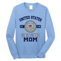 Proud Us Coast Guard Mom Military Pride Gift Long Sleeve Shirt