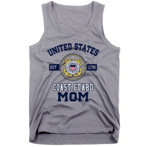 Proud Us Coast Guard Mom Military Pride Gift Tank Top