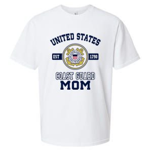 Proud Us Coast Guard Mom Military Pride Gift Sueded Cloud Jersey T-Shirt