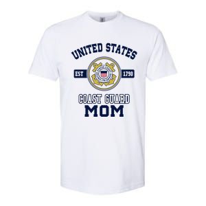 Proud Us Coast Guard Mom Military Pride Gift Softstyle CVC T-Shirt