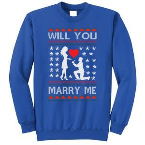 Proposal Ugly Christmas Design Funny Marry Me Gift Sweatshirt