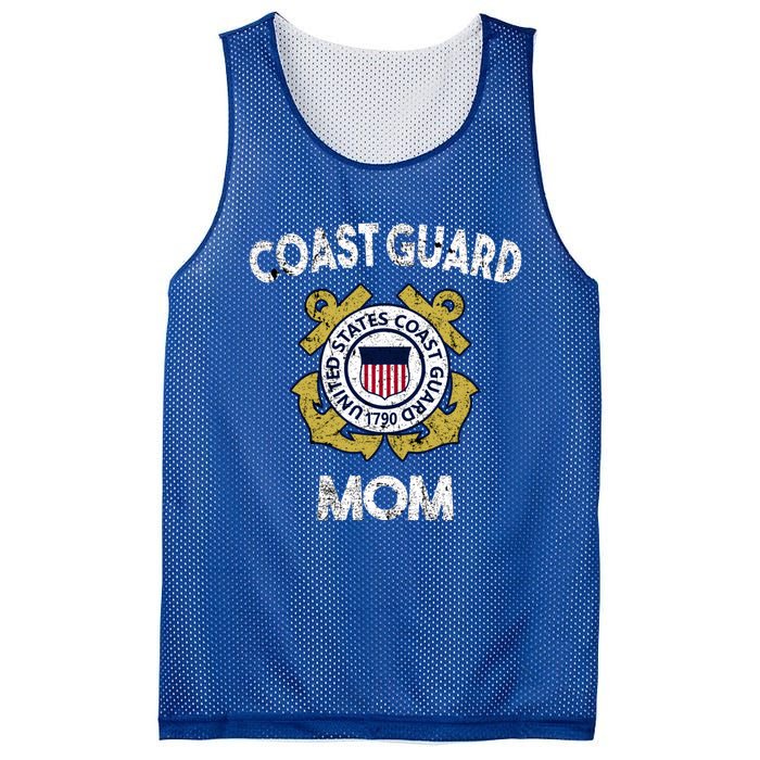 Proud Us Coast Guard Mom Military Pride Gift Mesh Reversible Basketball Jersey Tank