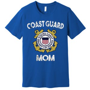 Proud Us Coast Guard Mom Military Pride Gift Premium T-Shirt