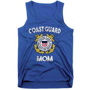 Proud Us Coast Guard Mom Military Pride Gift Tank Top