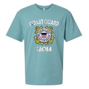 Proud Us Coast Guard Mom Military Pride Gift Sueded Cloud Jersey T-Shirt