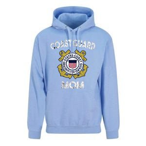 Proud Us Coast Guard Mom Military Pride Gift Unisex Surf Hoodie