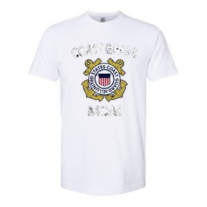 Proud Us Coast Guard Mom Military Pride Gift Softstyle CVC T-Shirt