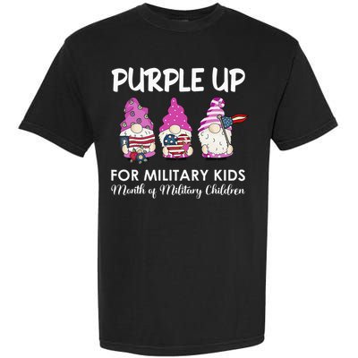 Purple Up Children's Costumes Military Children's Month American Flag Garment-Dyed Heavyweight T-Shirt