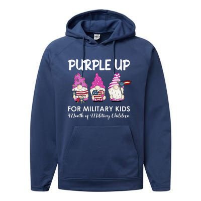 Purple Up Children's Costumes Military Children's Month American Flag Performance Fleece Hoodie