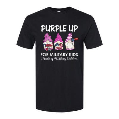 Purple Up Children's Costumes Military Children's Month American Flag Softstyle CVC T-Shirt