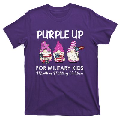 Purple Up Children's Costumes Military Children's Month American Flag T-Shirt