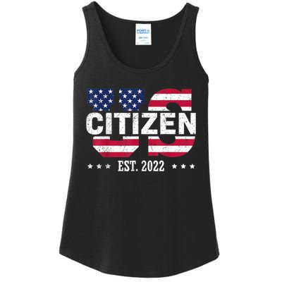 Proud US Citizenship Decoration American New USA Citizen Ladies Essential Tank