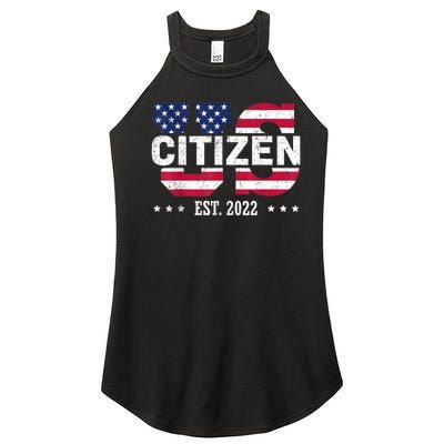 Proud US Citizenship Decoration American New USA Citizen Women’s Perfect Tri Rocker Tank