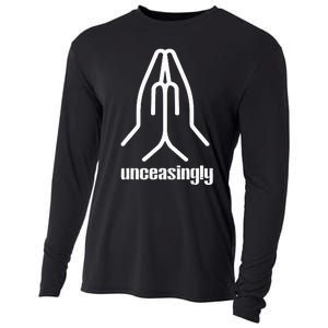 Pray Unceasingly Christian Prayer Faith Cooling Performance Long Sleeve Crew