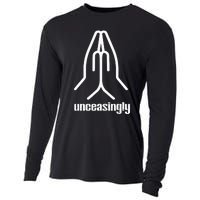 Pray Unceasingly Christian Prayer Faith Cooling Performance Long Sleeve Crew