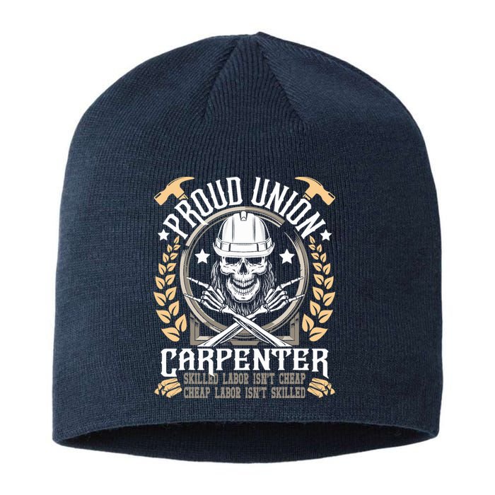 Proud Union Carpenter Woodworking Carpentry Woodworker Sustainable Beanie