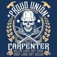 Proud Union Carpenter Woodworking Carpentry Woodworker 16 in Basic Backpack