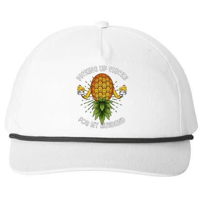 Picking Up Chicks For Husband Swinger Upside Down Pineapple Snapback Five-Panel Rope Hat