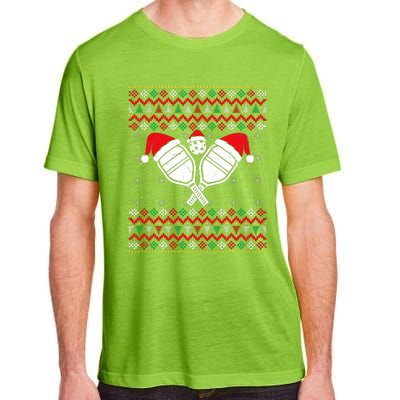 Pickleball Ugly Christmas Sweater Sport Lover Xmas Matching Adult ChromaSoft Performance T-Shirt