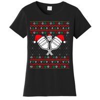 Pickleball Ugly Christmas Sweater Sport Lover Xmas Matching Women's T-Shirt