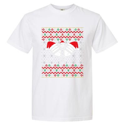 Pickleball Ugly Christmas Sweater Sport Lover Xmas Matching Garment-Dyed Heavyweight T-Shirt