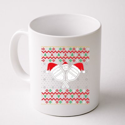 Pickleball Ugly Christmas Sweater Sport Lover Xmas Matching Coffee Mug