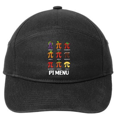 Pi U Cute Pie Love Math Day Mathematics Happy Pi Day Great Gift 7-Panel Snapback Hat