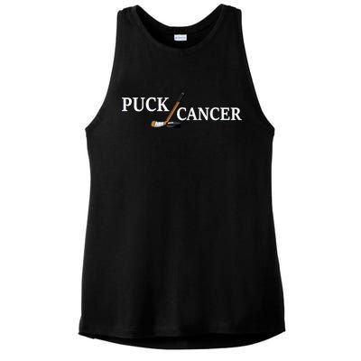 Puck Cancer Ladies PosiCharge Tri-Blend Wicking Tank